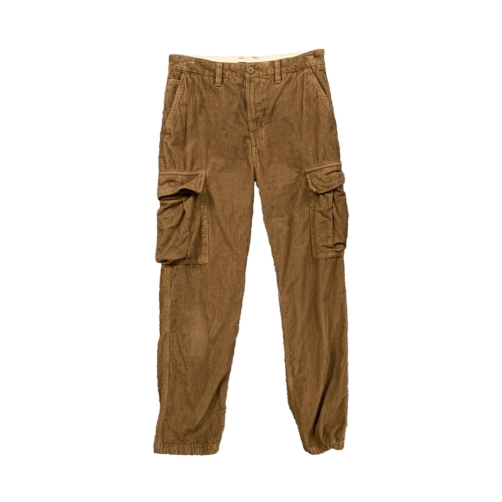 Vans Pants Mens 28 Earth Service Cargo Loose Tapered Fit Corduroy Skateboarding